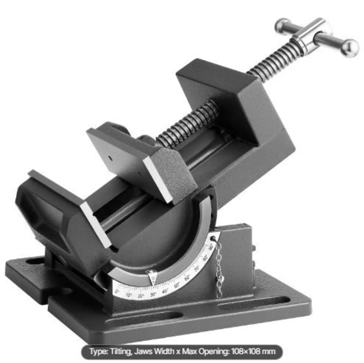 Tilting Vise, 4.25 Inch Jaw Width, Portable Drill - Image 1