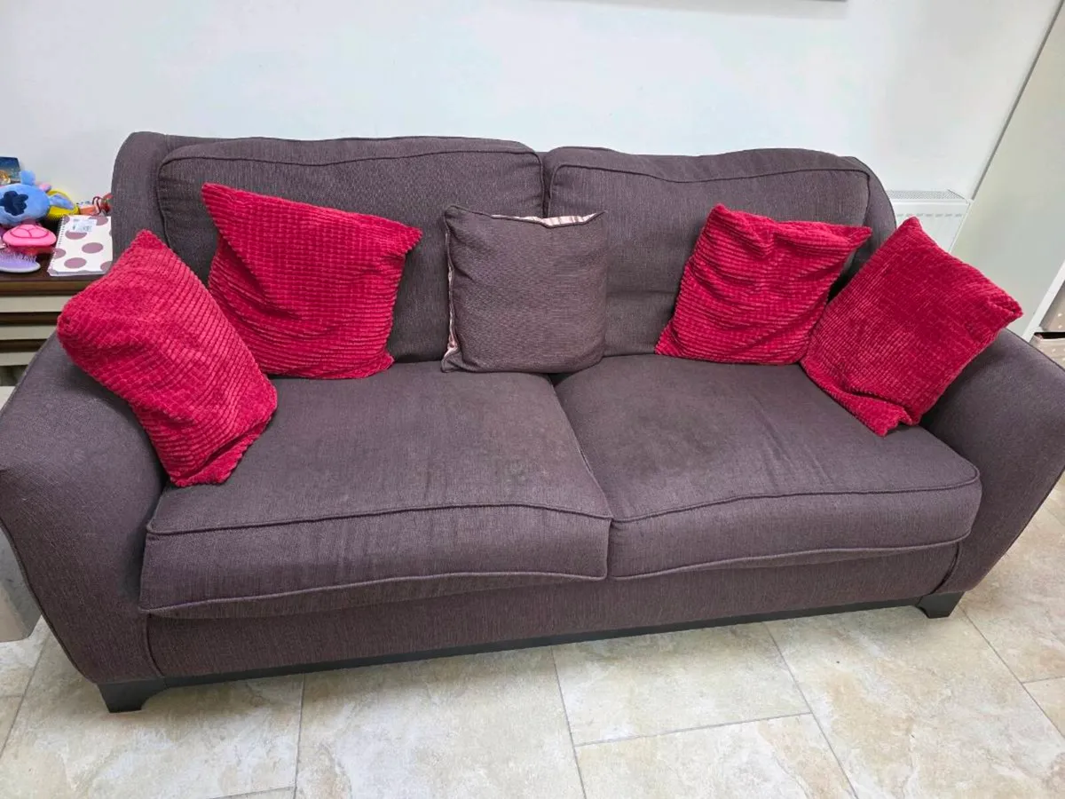 3 Seater Couch And Armchair - Image 2