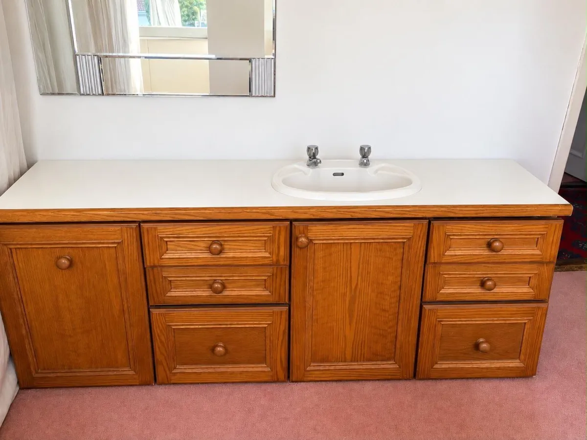 Solid Oak/Cherry Furniture Desk – Priced to Clear - Image 4
