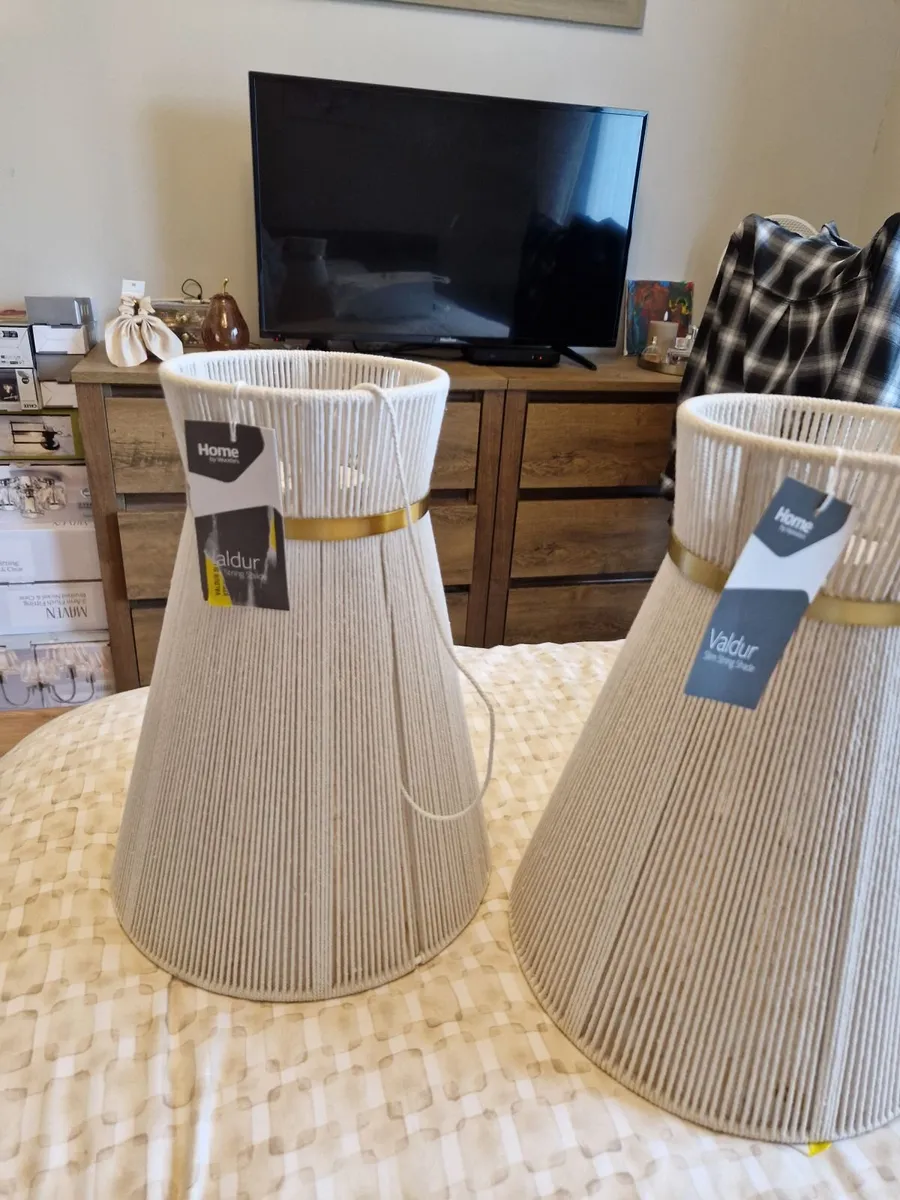 2 ceiling light shades - Image 2