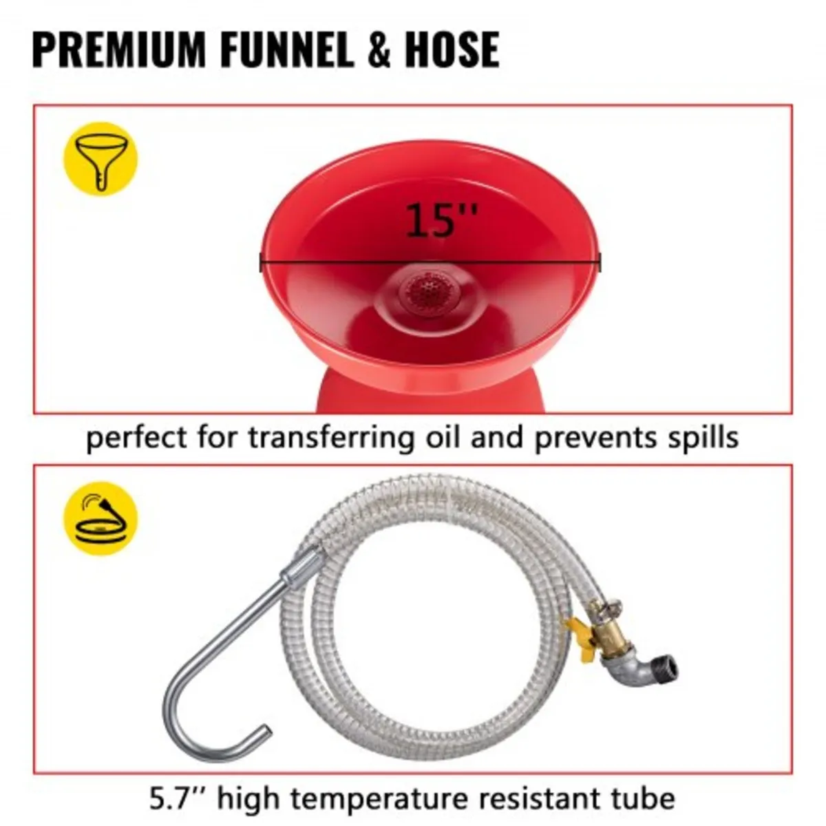 Waste Oil Drain Tank 80 L Portable Oil Drain Air O - Image 3