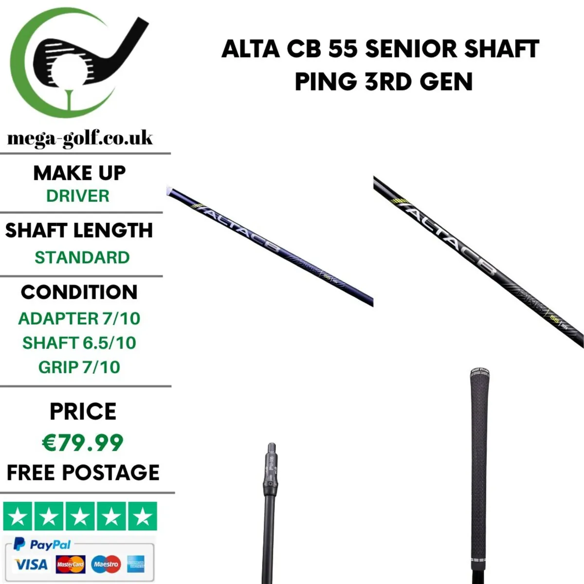 Alta CB 55 Senior Driver Shaft / Ping 3rd Gen - Image 1