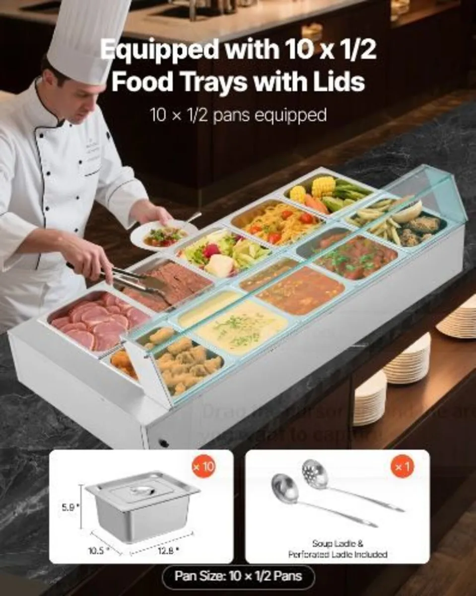 Commercial Food Warmer, 1700W - Image 3