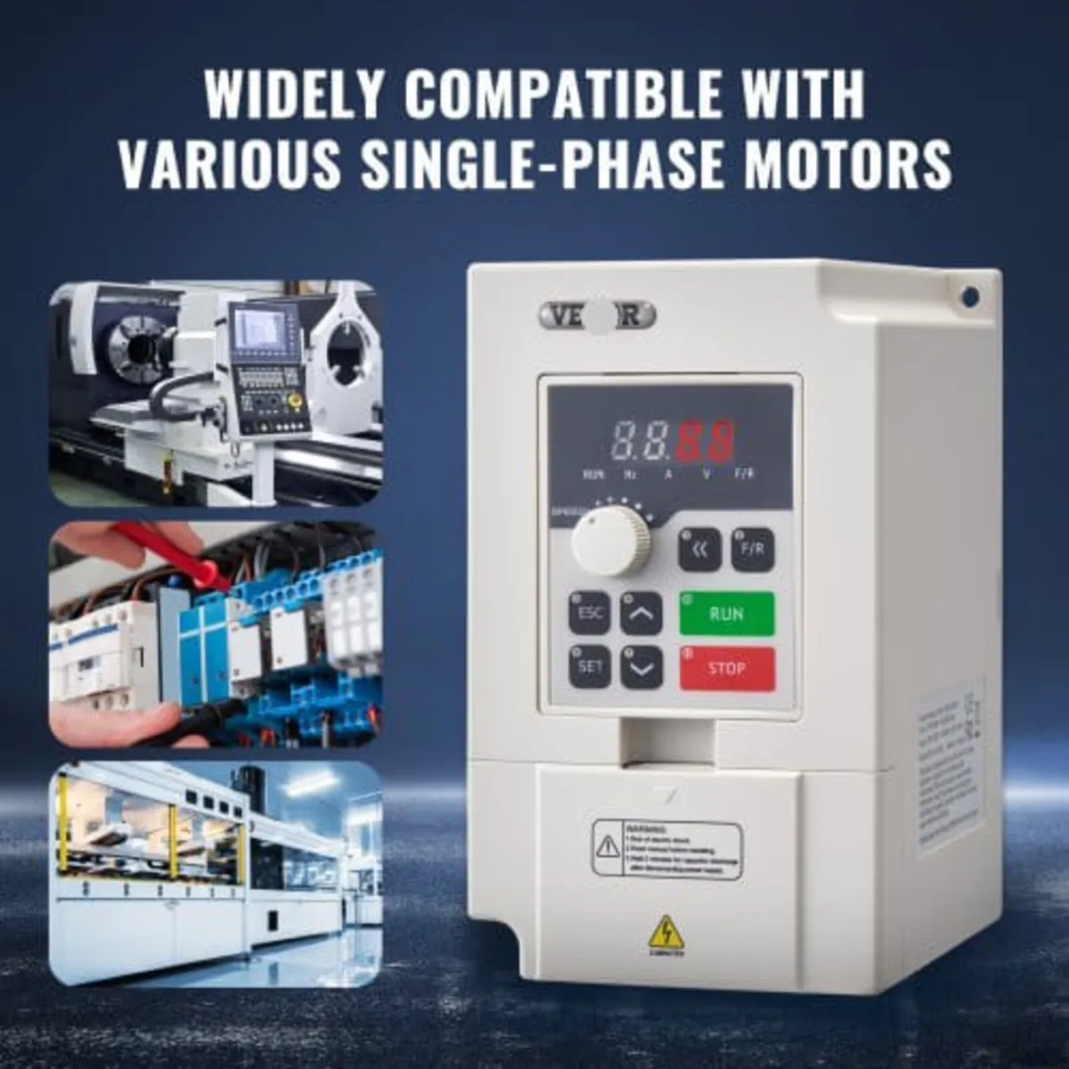 VFD 4HP, 3KW, 14A, 1 or 3 Phase AC 220V Input to 3 - Image 4
