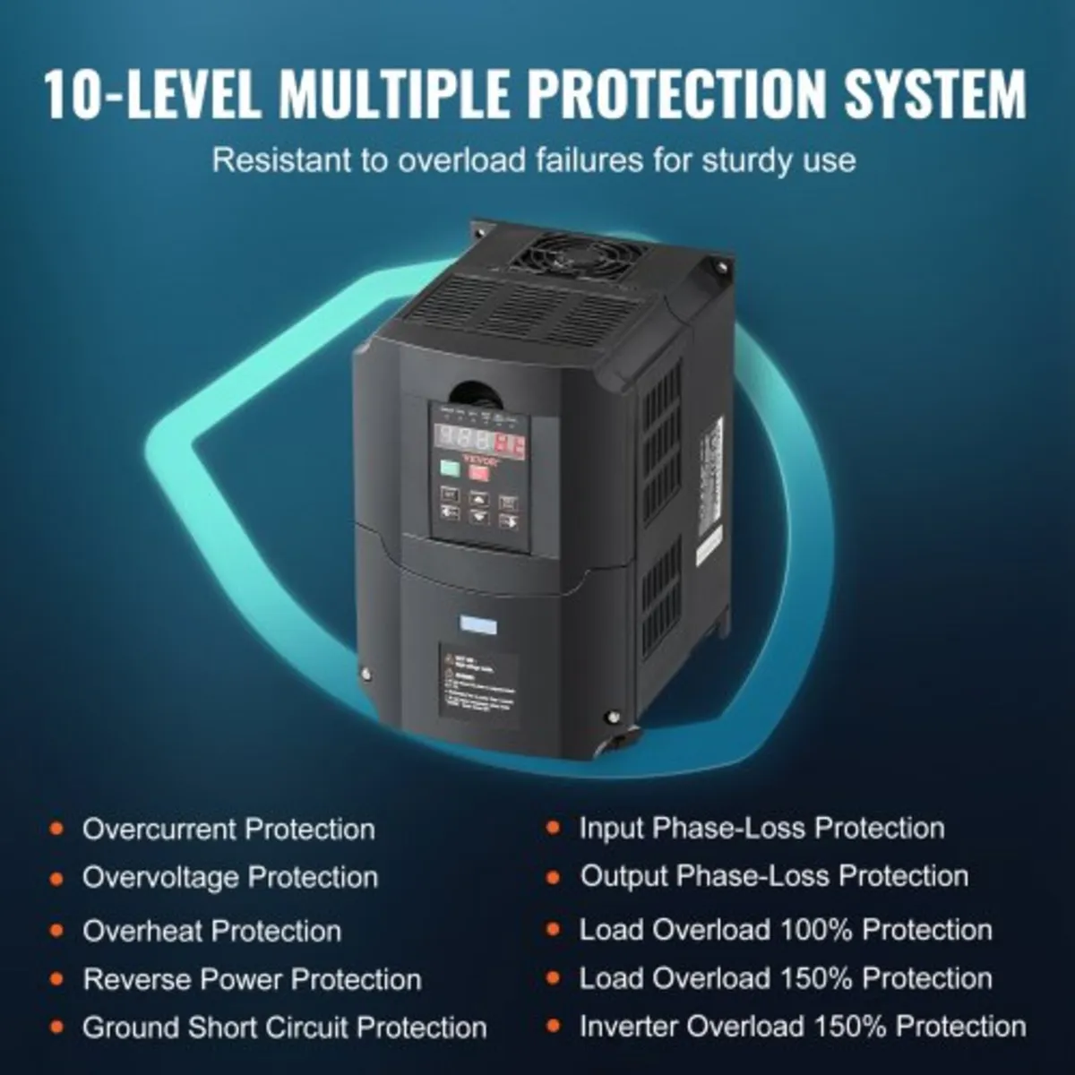 VFD 10HP, 7.5KW, 35A, 1 or 3 Phase 220V Input to 3 - Image 4