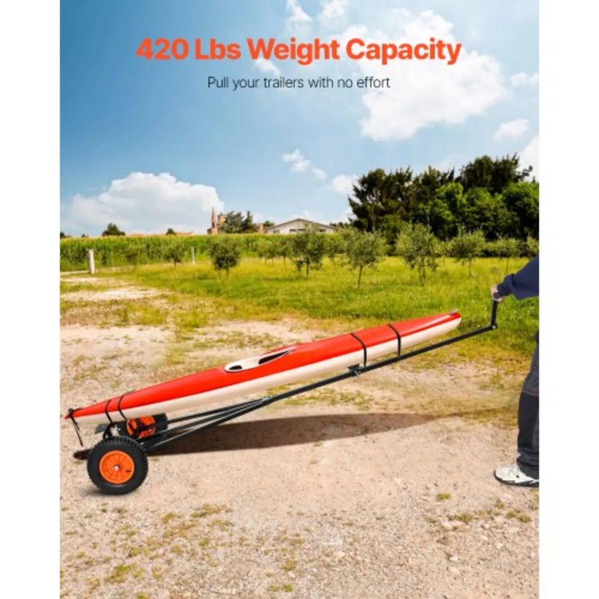 Boat Trailer Dolly, 420lbs Load Capacity, Carbon S - Image 3