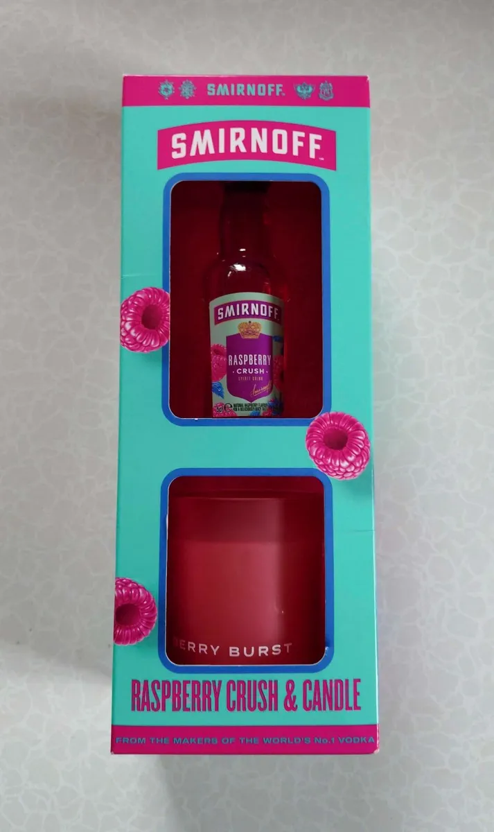 SMIRNOFF RASPBERRY CRUSH & CANDLE (NEW). - Image 1