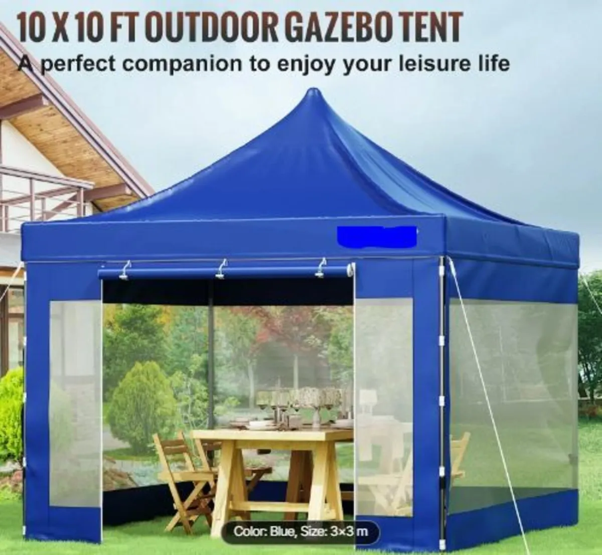 304.8 x 304.8 cm Pop Up Canopy Tent - Image 3