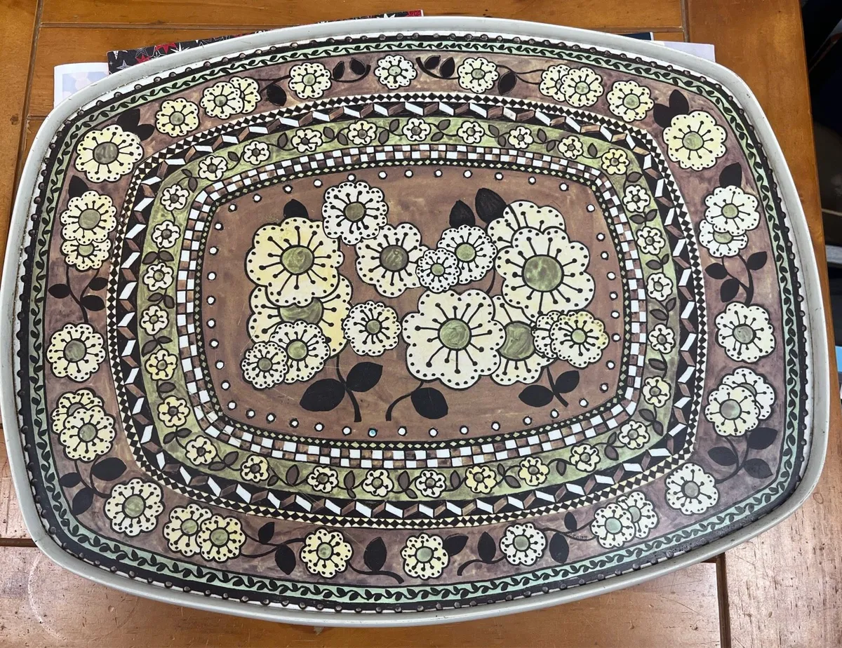 1970s retro tray by Taunton Vale - Image 1
