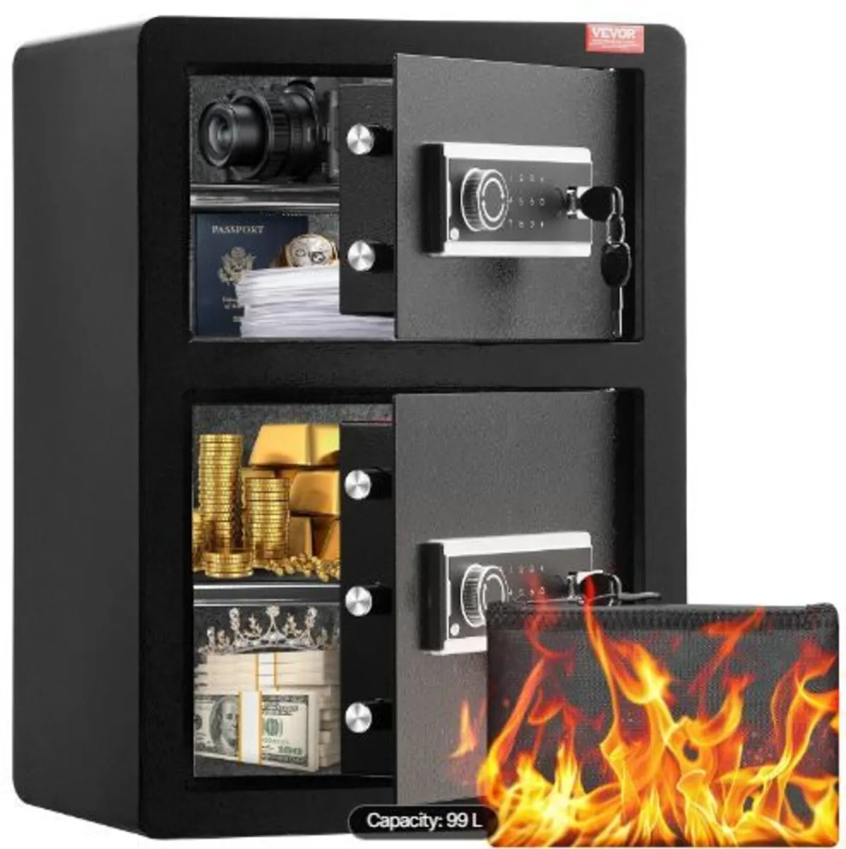 Double Doors 3.5 cu.ft Safe Box - Image 1