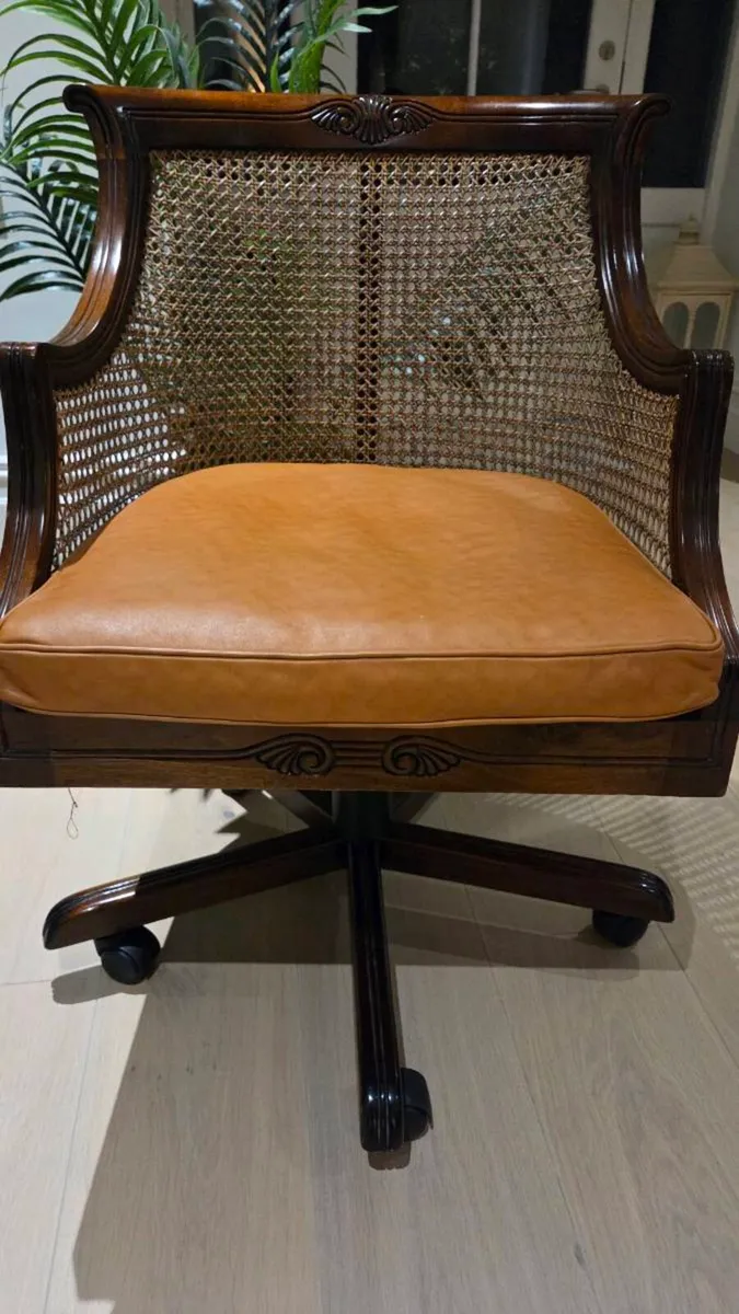 Mahogany office chair - Image 1