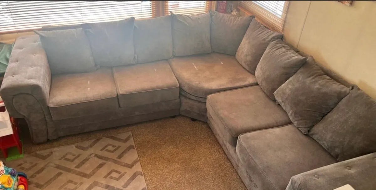 L Shape grey couch - Image 2