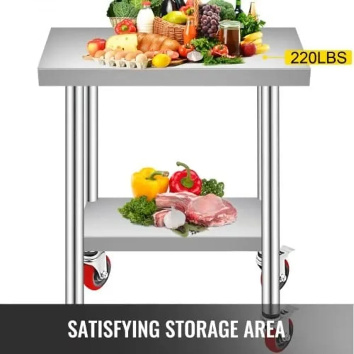Stainless Steel Work Table 30 x 18 x 34 Inch, 700 - Image 4