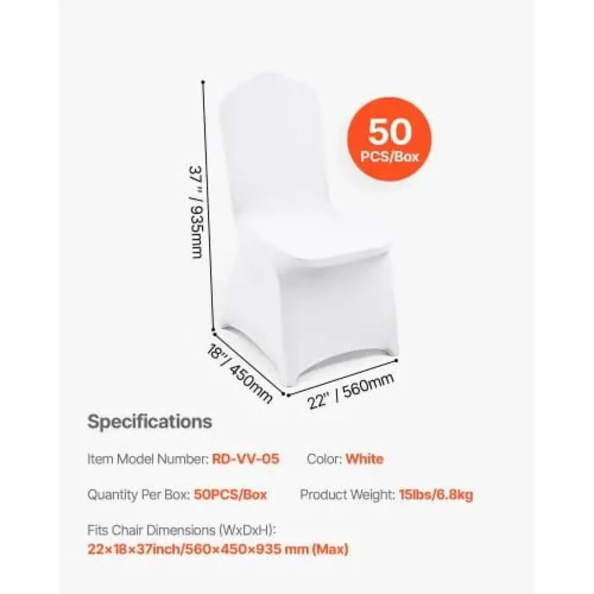 Stretch Spandex Folding Chair Covers, Universal Fi - Image 3