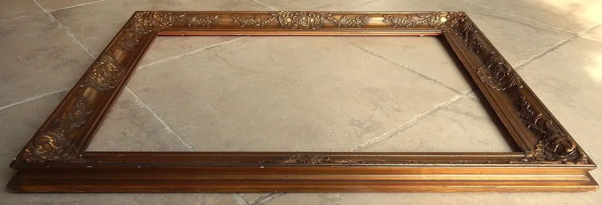 Large Baroque Style Ornate Wood Frame - Image 3