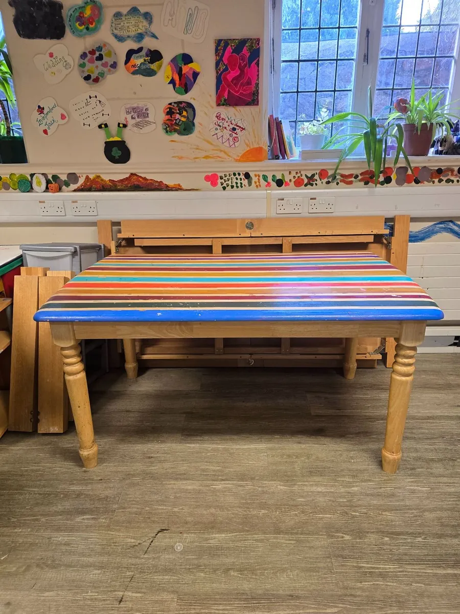 Table , Desk and Storage shelves (Free) - Image 2