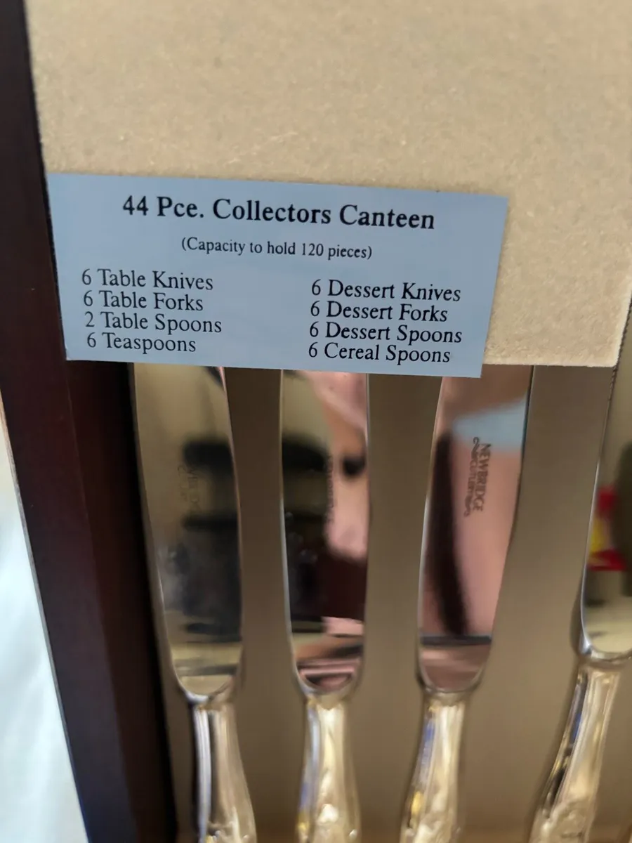 SILVER PLATED 44 PIECE CUTLERY SET - KINGS - Image 2