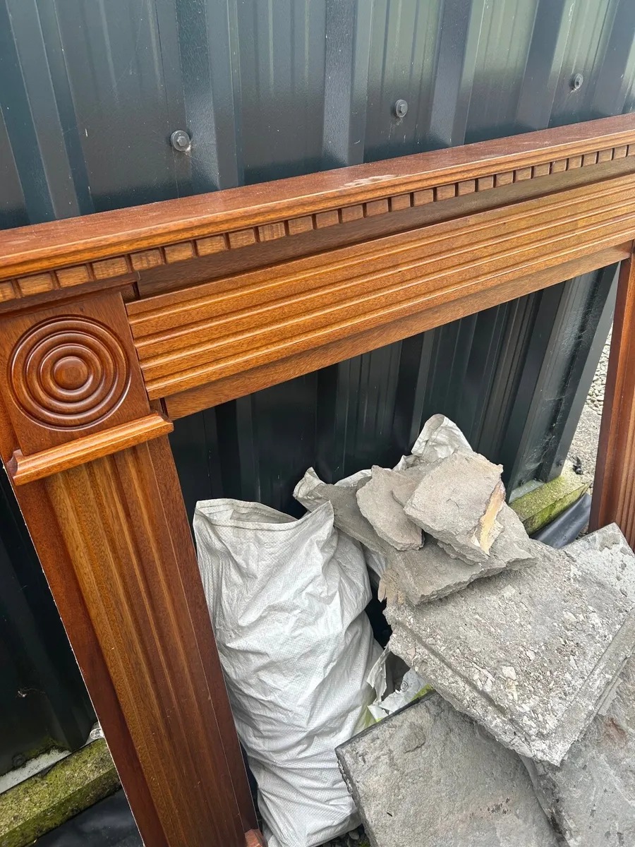 Mantle: fire surround varnished pine - Image 2