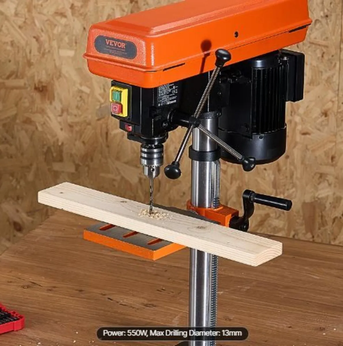 254 mm Benchtop Drill Press, 550W - Image 1