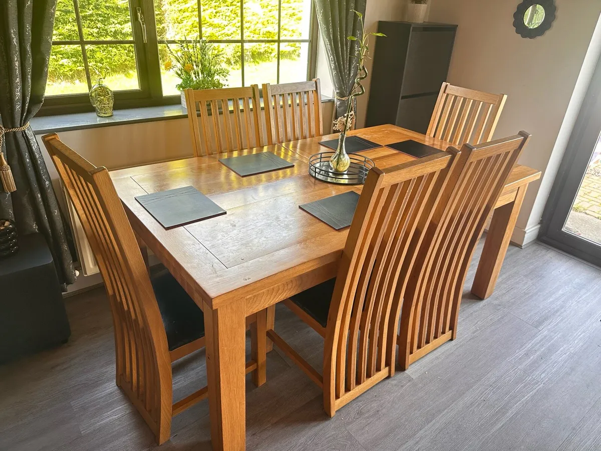 Oak wood Dining Table - Image 2