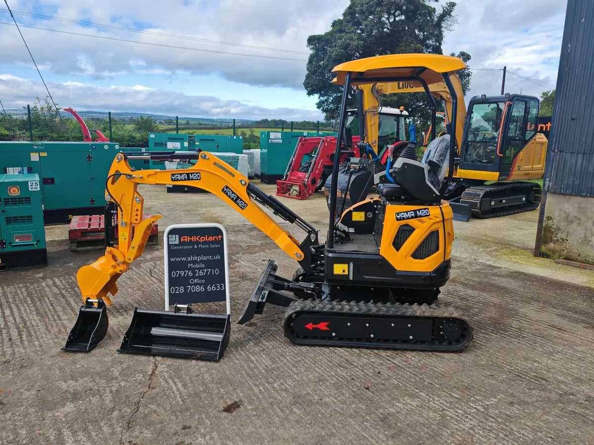 Mini Digger 2 Ton YAMA M20 NEW - Image 1