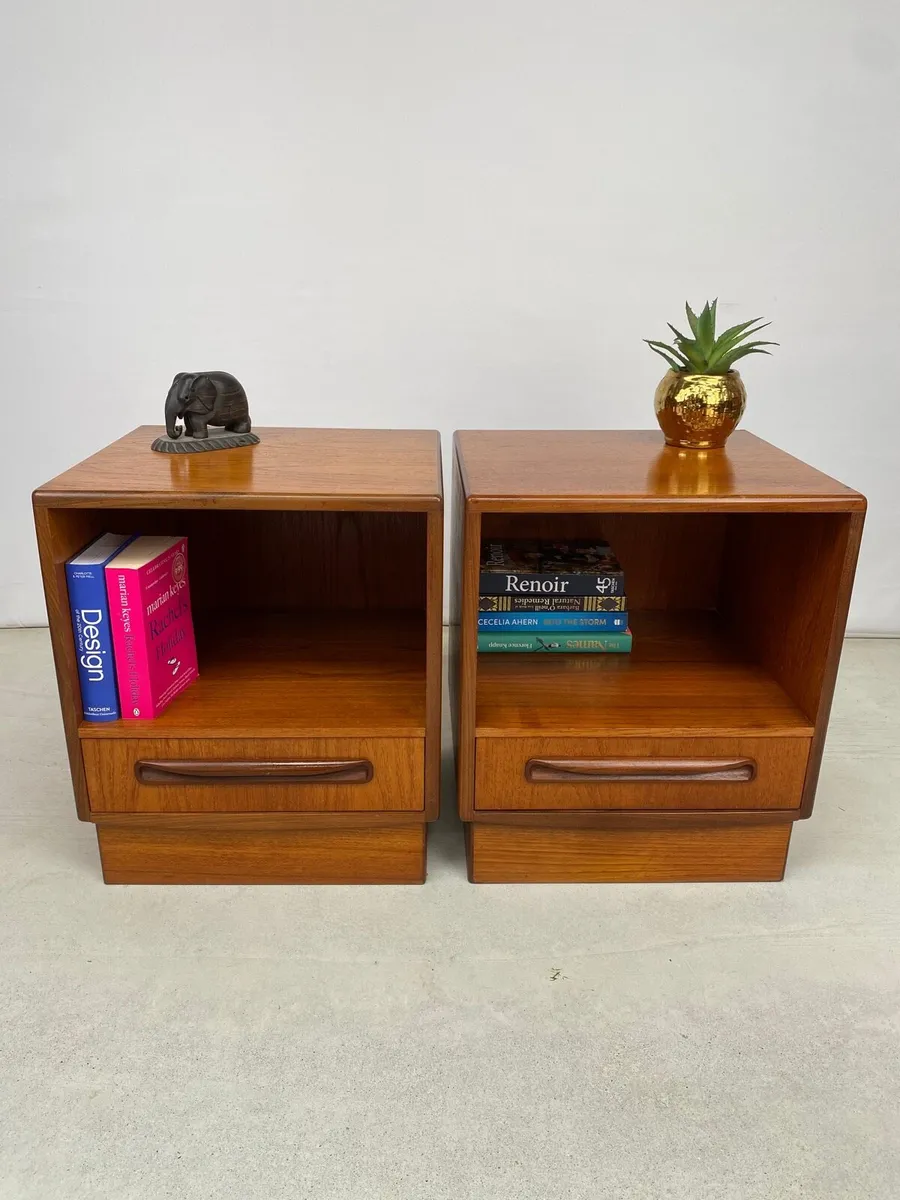 Rare Pair of Mid Century G Plan Bedside Cabinets - Image 3