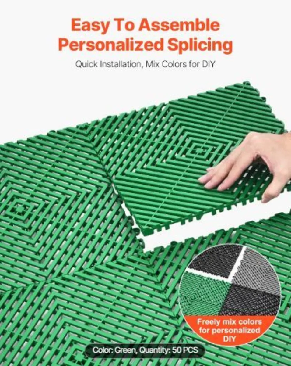 Interlocking Drainage Mat, 50 Pcs - Image 2
