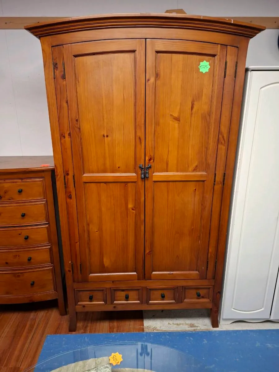 SOLID PINE WARDROBE - Image 1