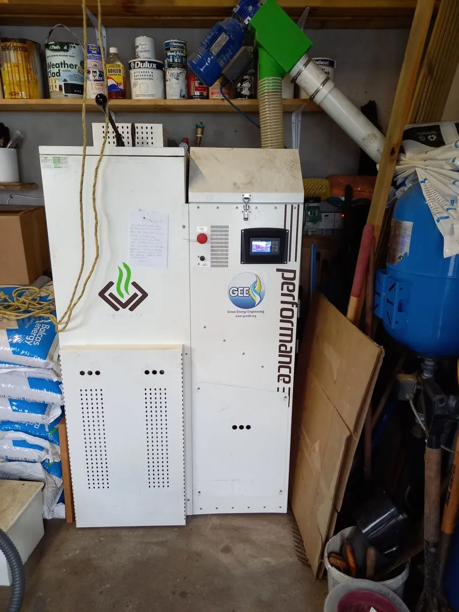 Used Slimpel 25kw wood pellet boiler