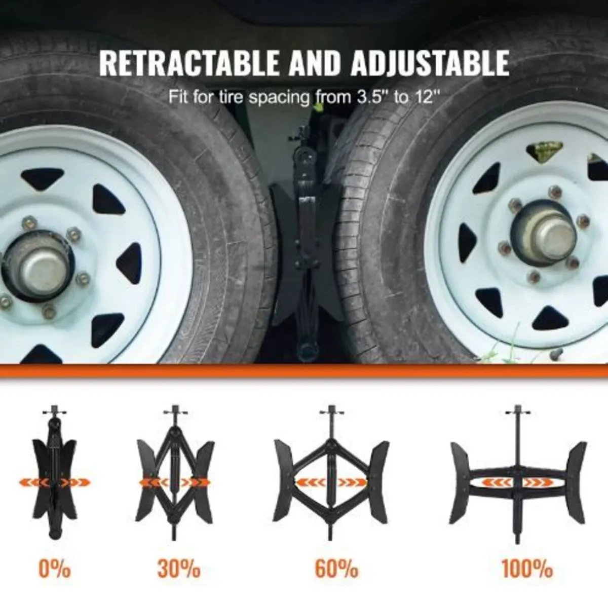 Camper Wheel Chock Stabilizer, Heavy Duty - Image 4