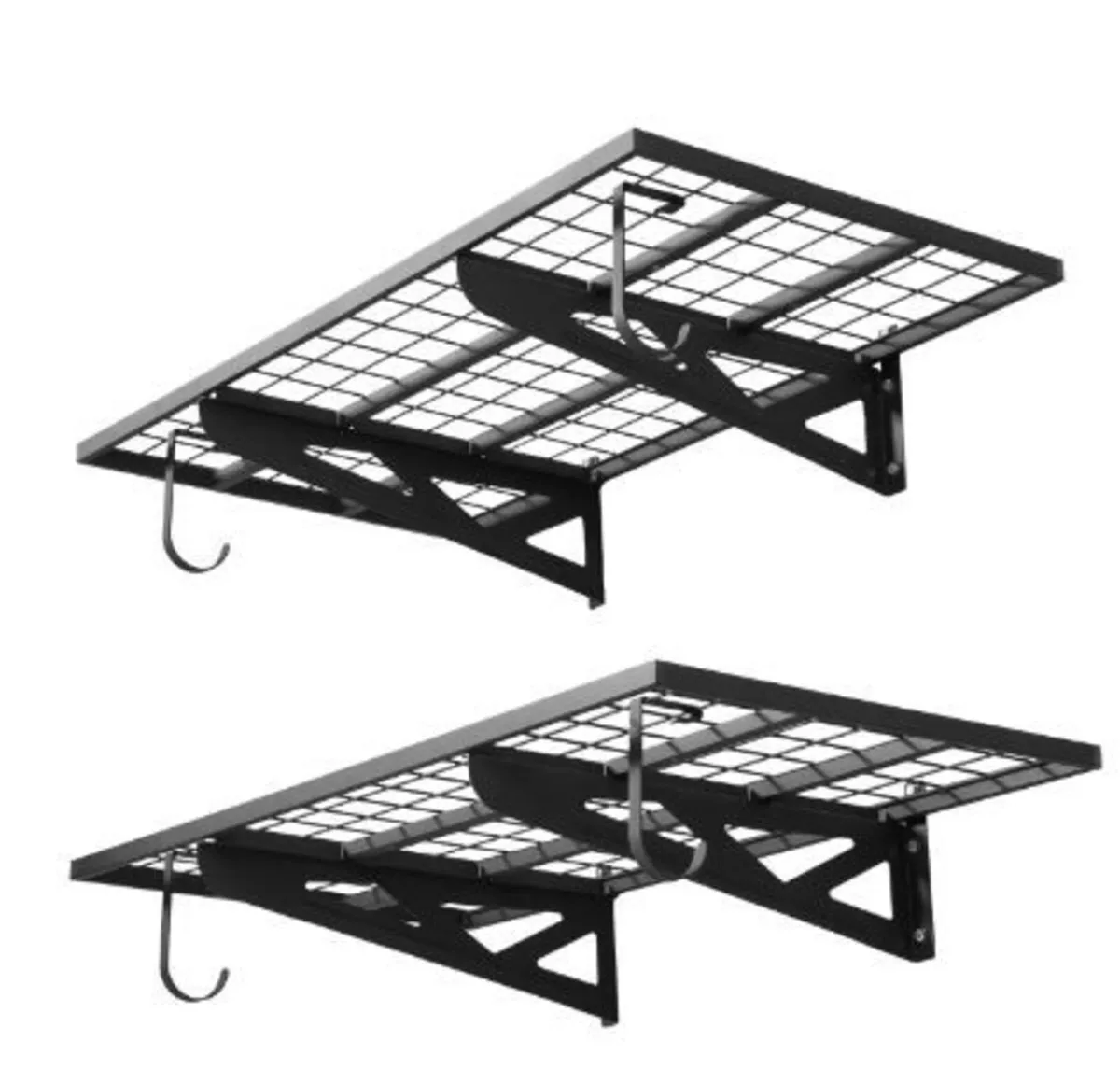 2-Tier Heavy Duty Wall Garage Shelving - Image 4