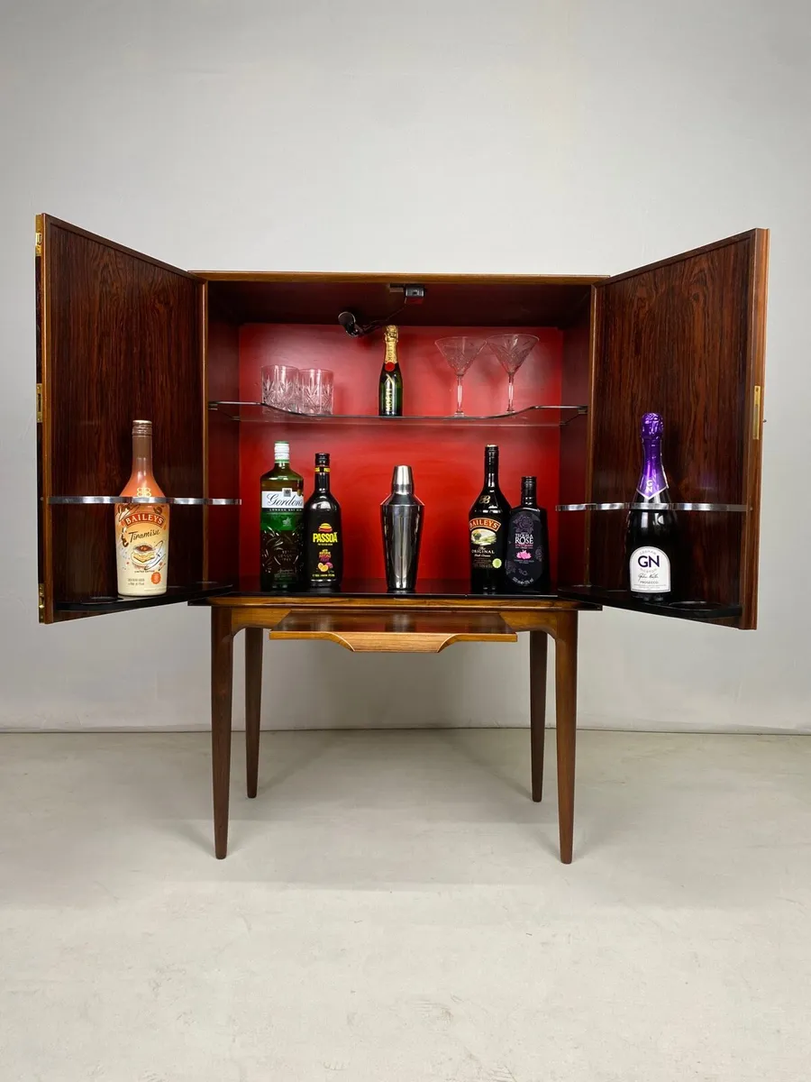Rare Mid Century Danish Covktail Cabinet - Image 1
