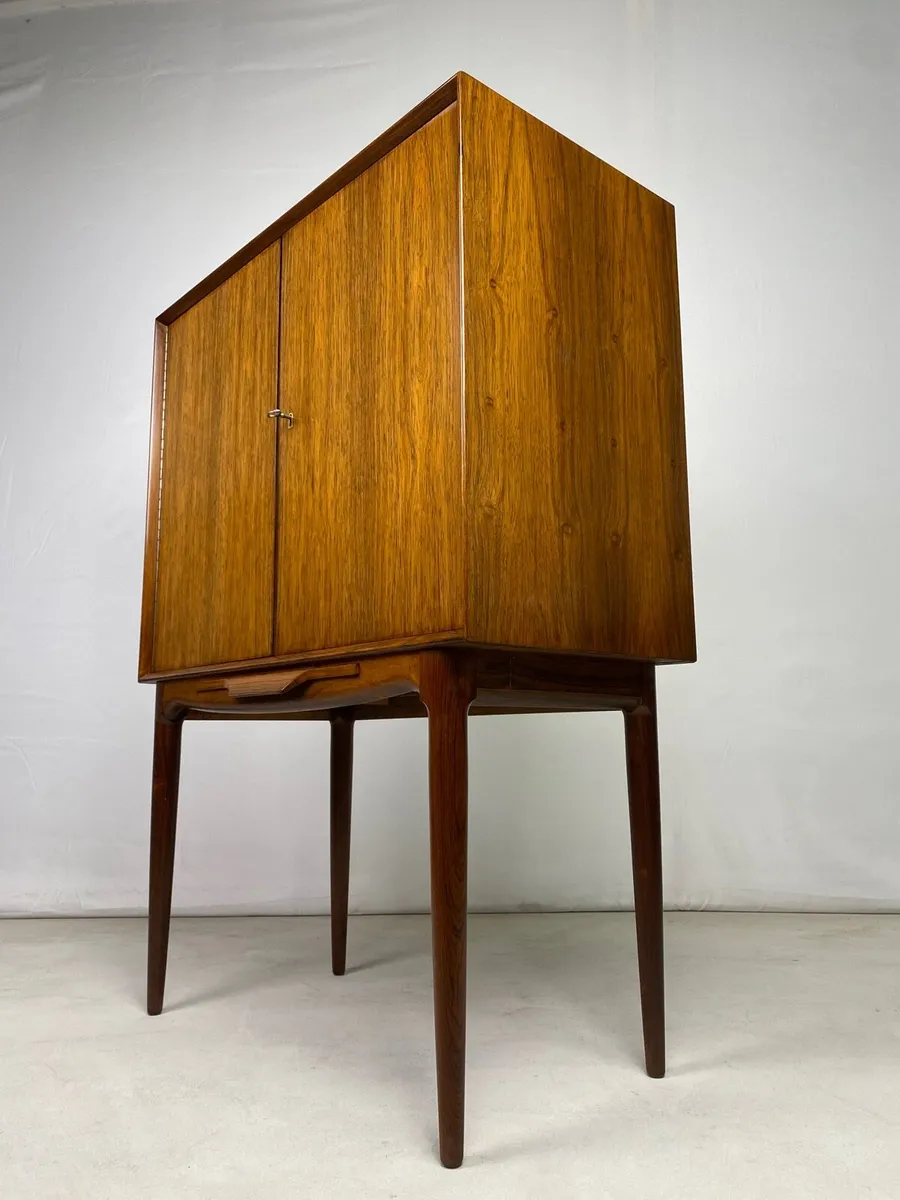 Rare Mid Century Danish Covktail Cabinet - Image 4