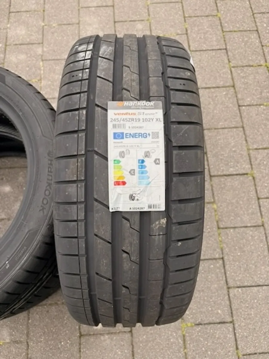 3x Brand New Hankook Tyres 245/45/R19 - Image 1