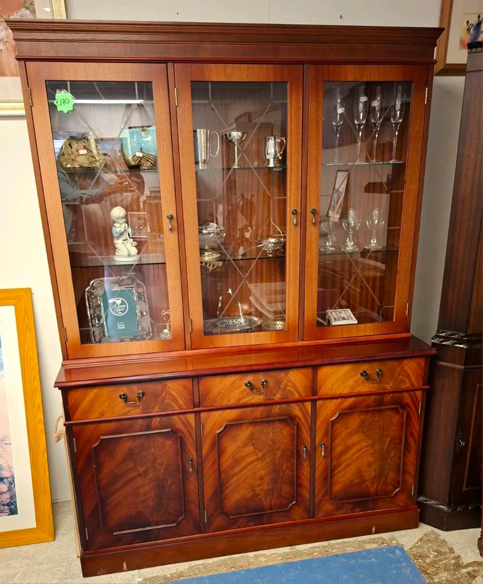 Glass Display Unit With Storage - Image 1