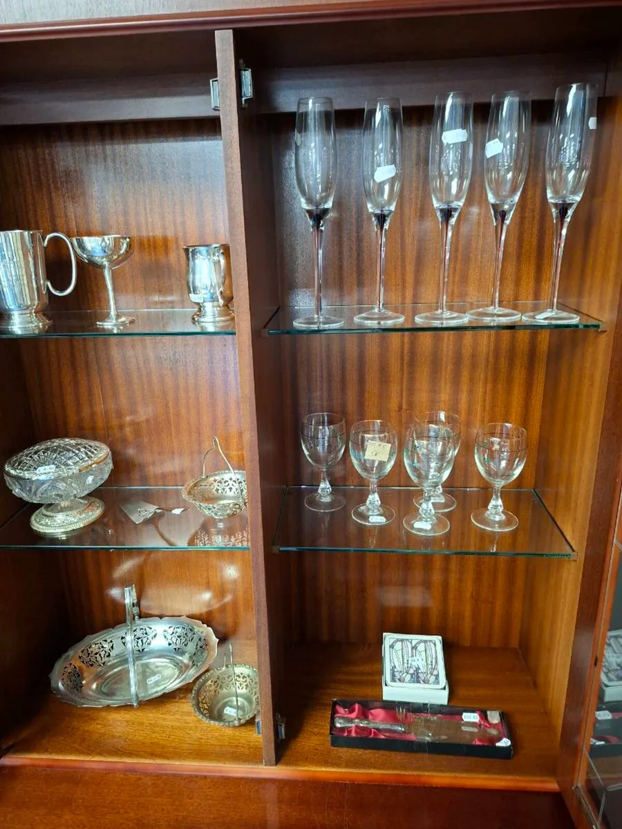 Glass Display Unit With Storage - Image 2
