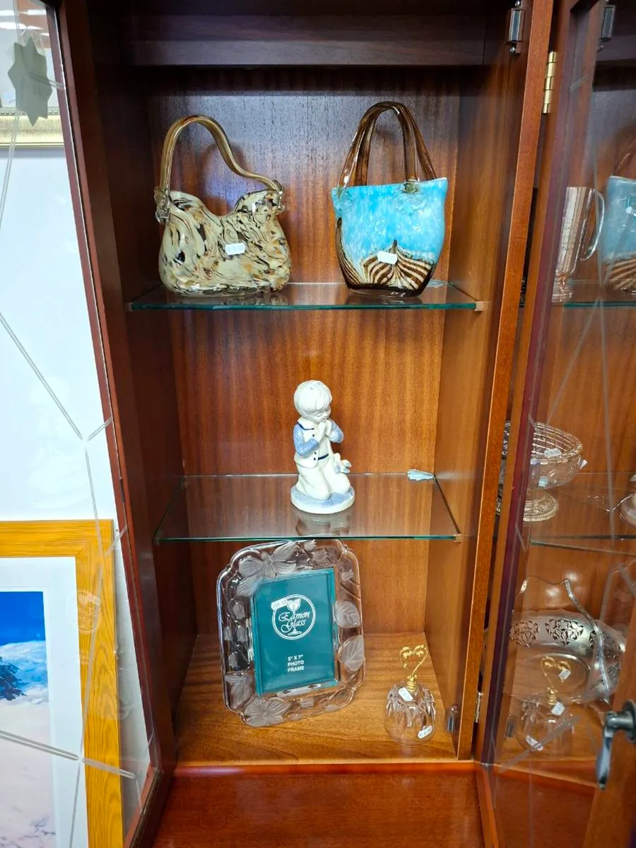 Glass Display Unit With Storage - Image 3
