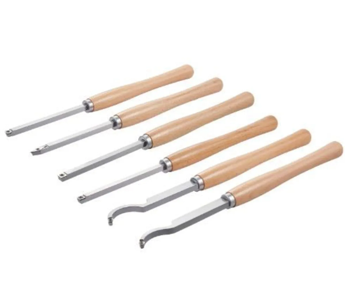 Wood Lathe Turning Tool Set, 6PCS - Image 1