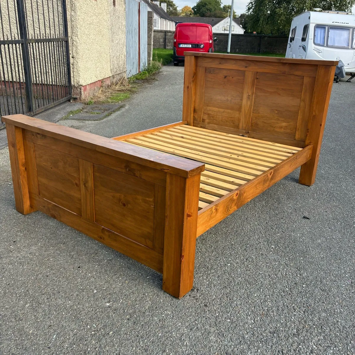 Fab! Solid Double bed Frame - No Mattress - Image 2