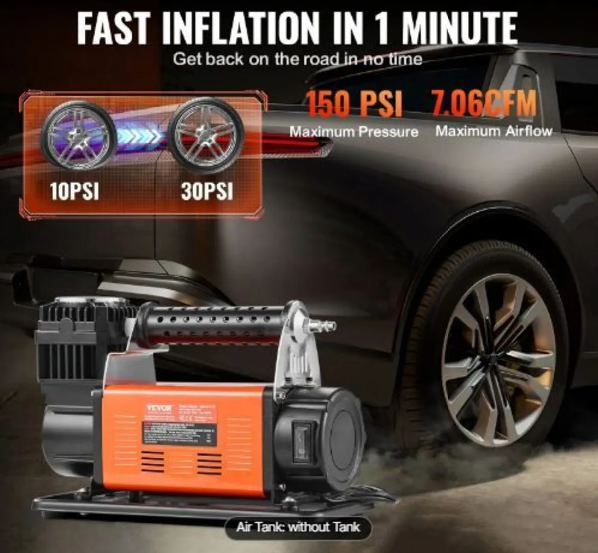 12V Heavy Duty Air Compressor - Image 3