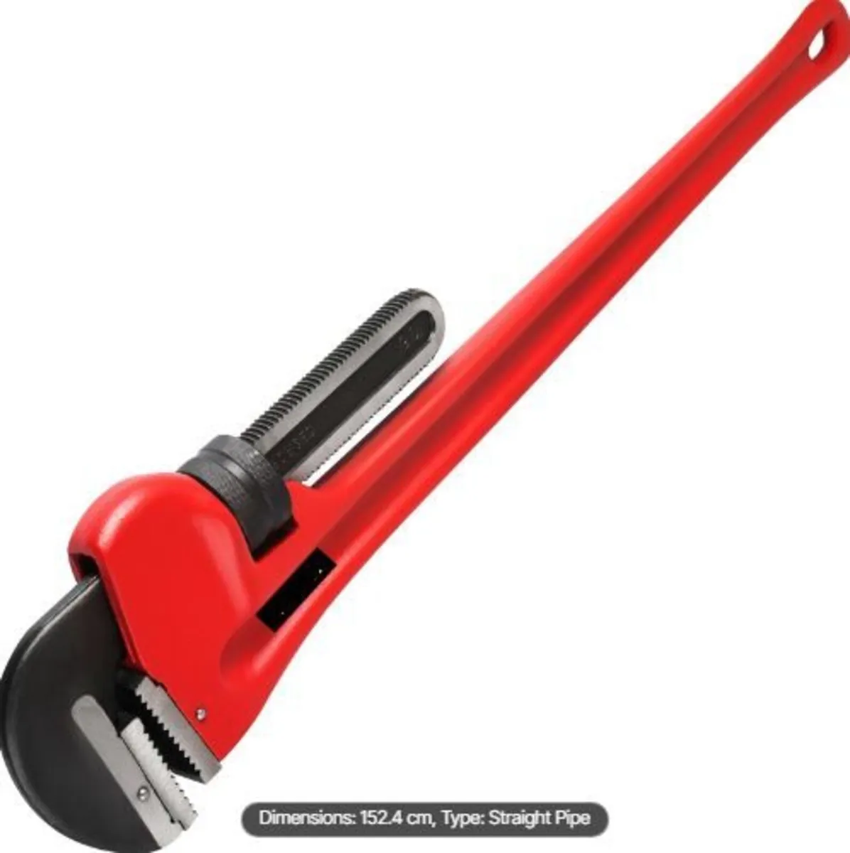 Pipe Wrench, 51 inch, Heavy Duty Cast Iron - Image 1