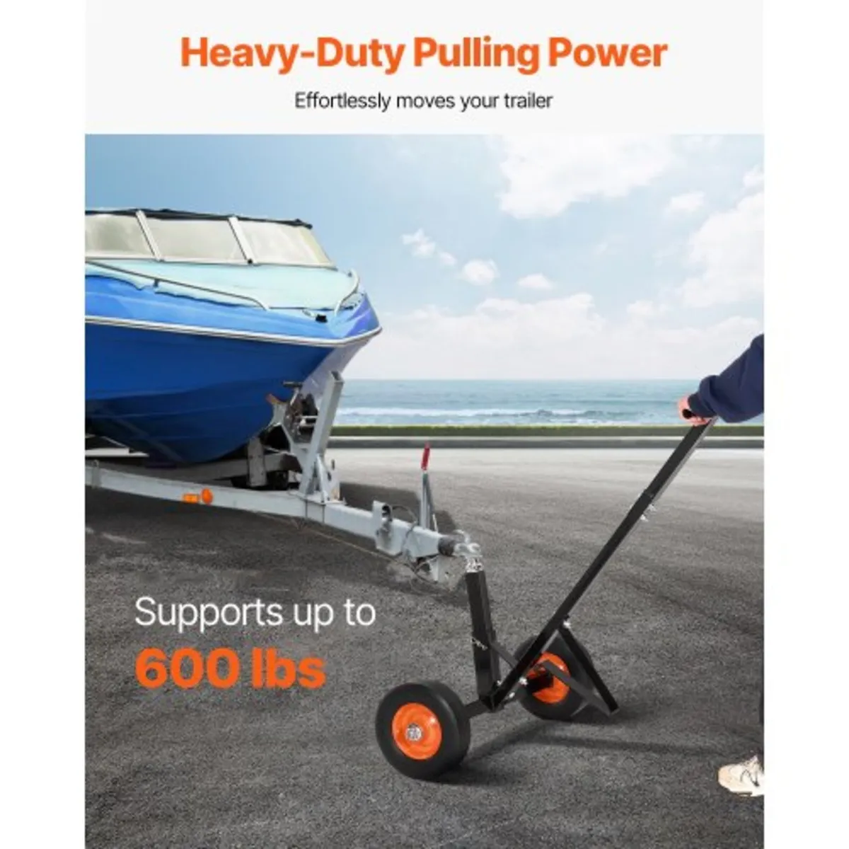 Trailer Dolly, 1000lbs Tongue Weight Capacity, Car - Image 3