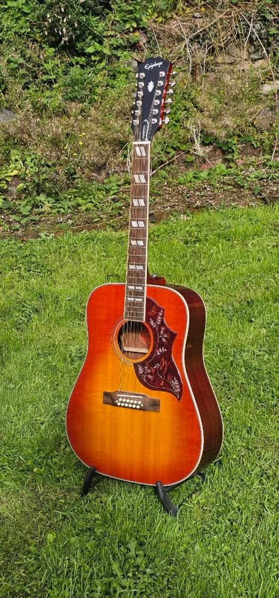 Epiphone IBG Hummingbird 12-string with case - Image 1