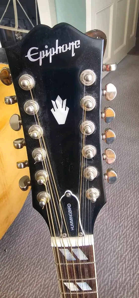 Epiphone IBG Hummingbird 12-string with case - Image 3