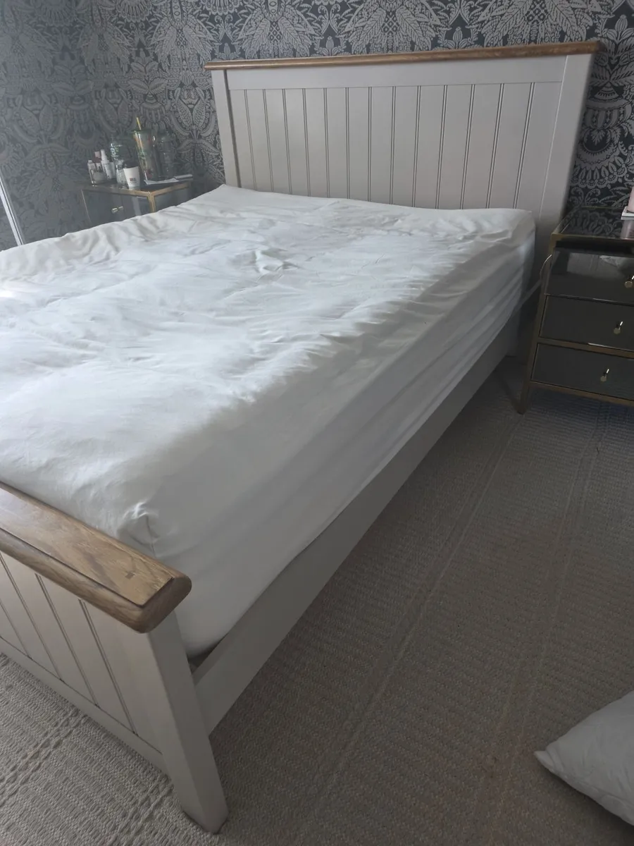 King Size Wood Bed 2 Years old - Image 3