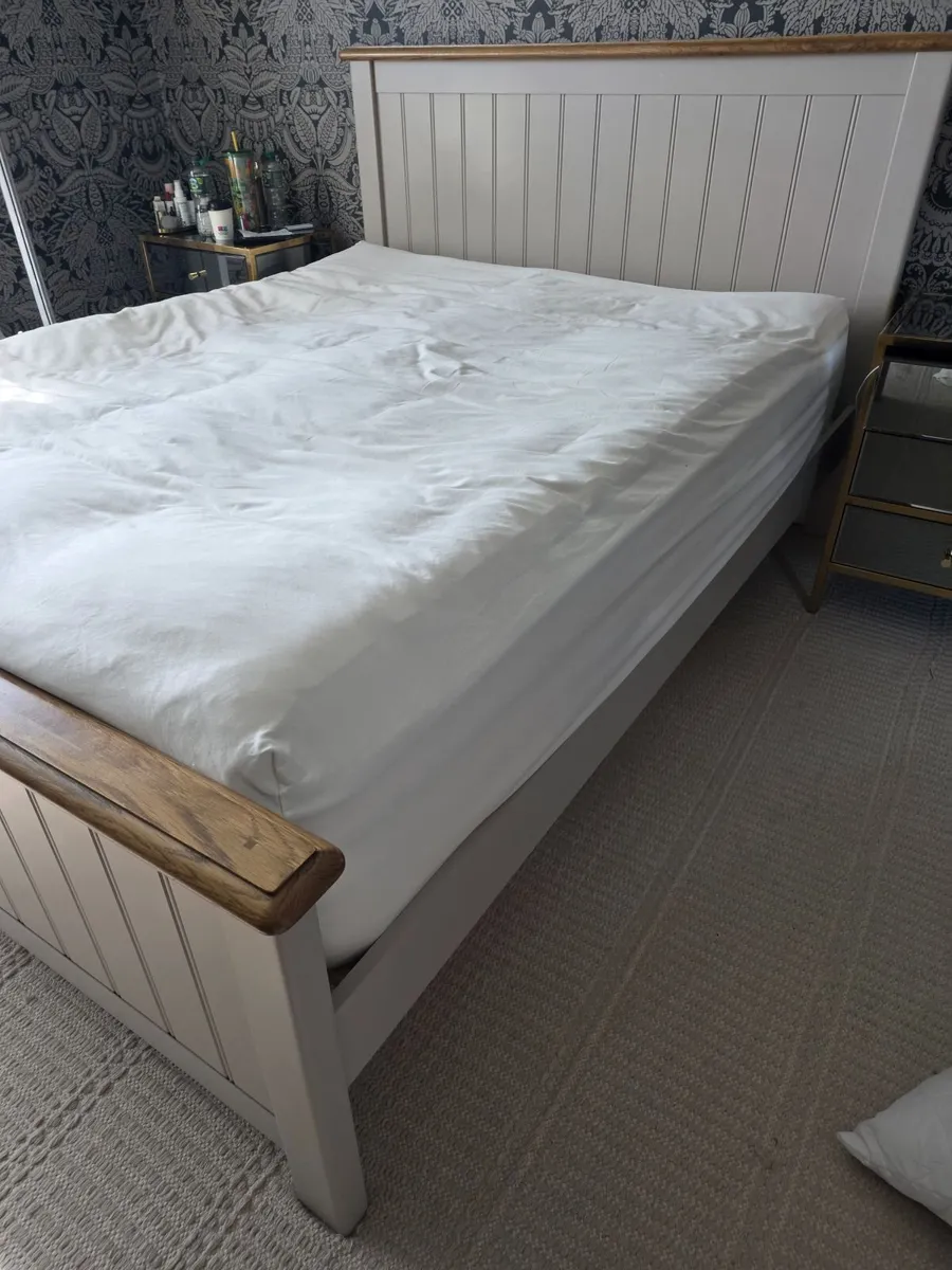 King Size Wood Bed 2 Years old - Image 4