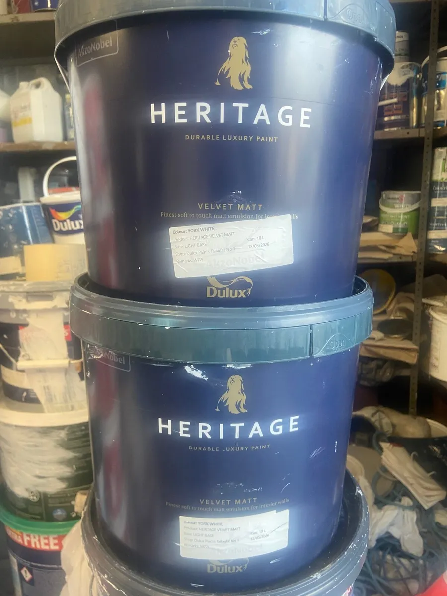 Dulux heritage 10 ltr  York white paint - Image 2