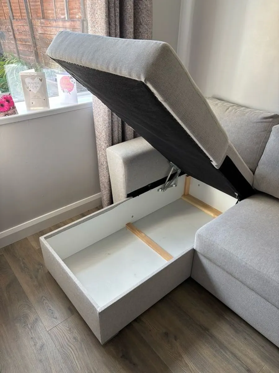 Sofa bed chaise with storage - Image 2