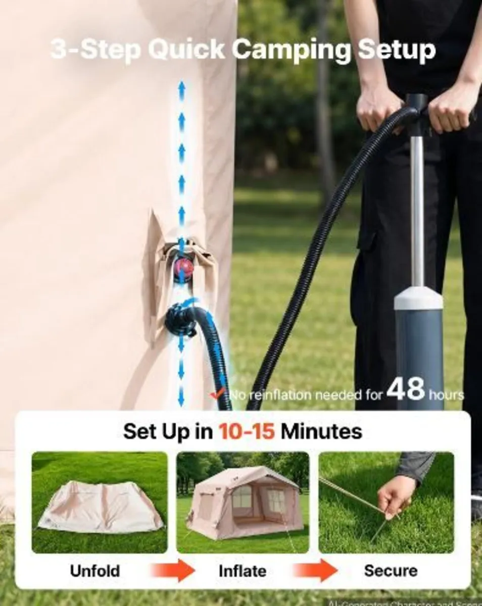 Inflatable Tent for Camping 2-4 Person - Image 3