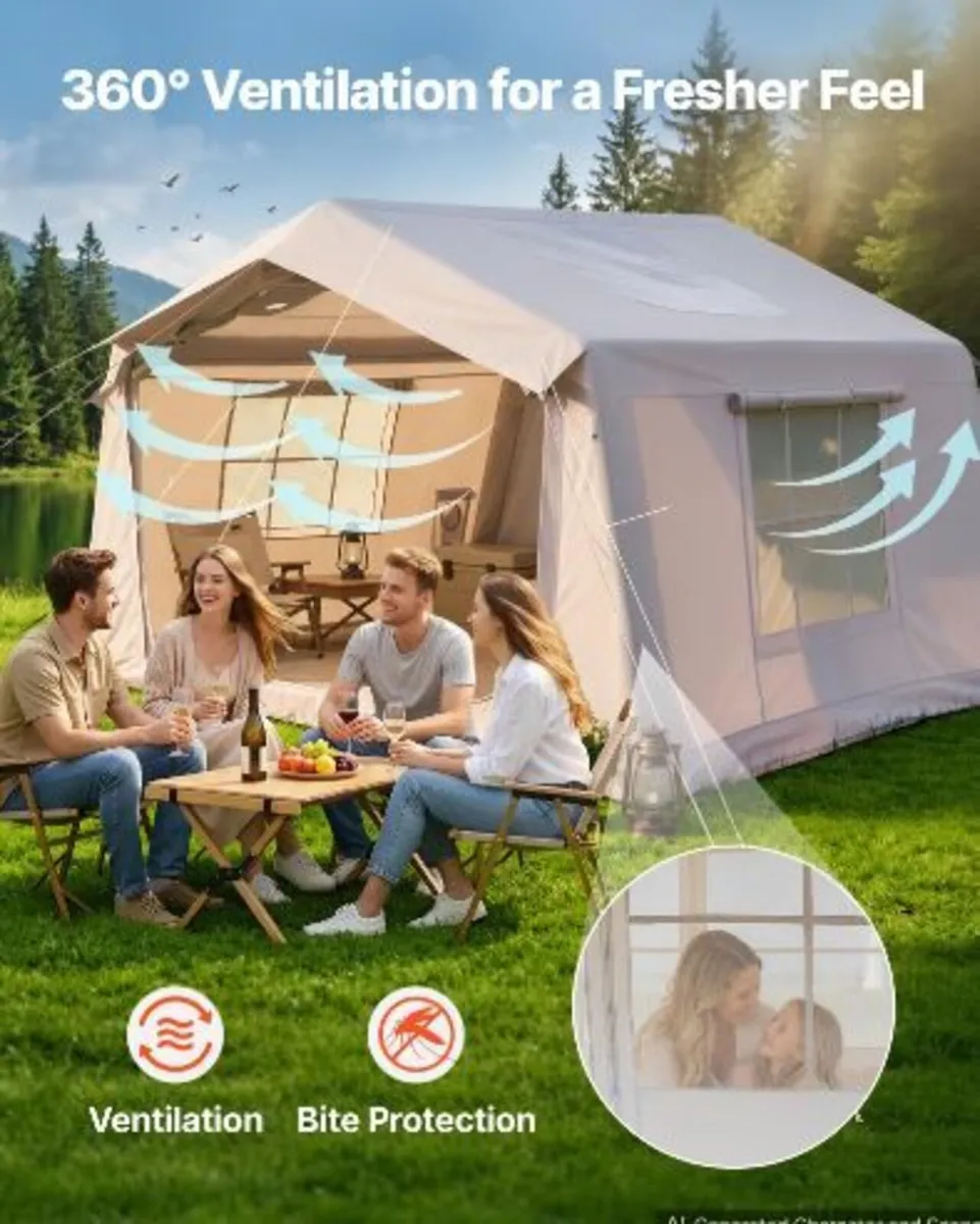 Inflatable Tent for Camping 2-4 Person - Image 1